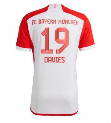 Bayern Munich Alphonso Davies #19 Replica Home Stadium Shirt 2023-24 Short Sleeve